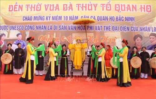Lễ hội Vua Bà Thủy tổ Quan họ năm 2019