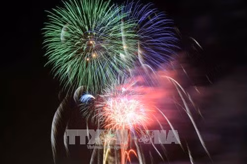 Thành phố Hồ Chí Minh rực rỡ pháo hoa chào đón năm mới 2018