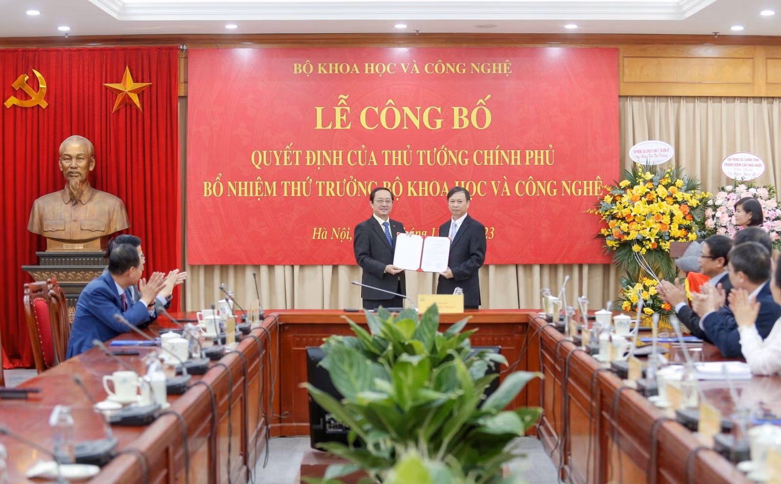 Công bố quyết định bổ nhiệm Thứ trưởng Bộ Khoa học và Công nghệ