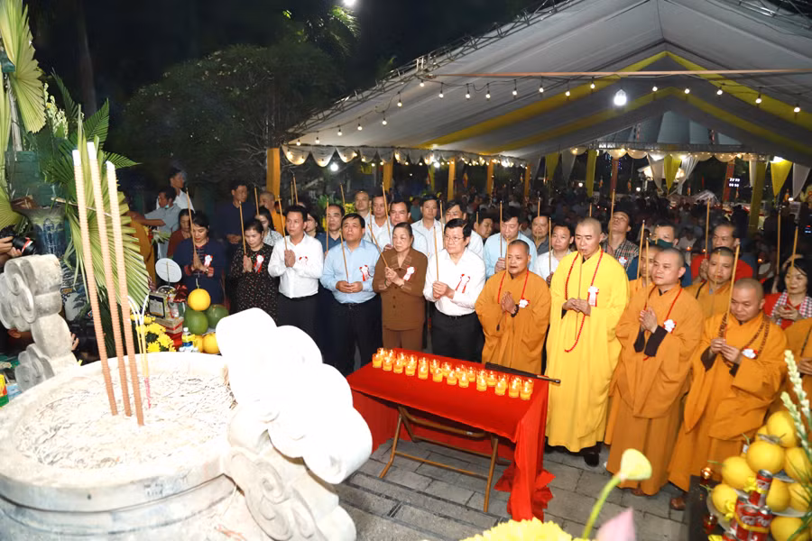 Lễ cầu siêu tri ân các anh hùng liệt sỹ tại Nghĩa trang Liệt sỹ Quốc gia Vị Xuyên