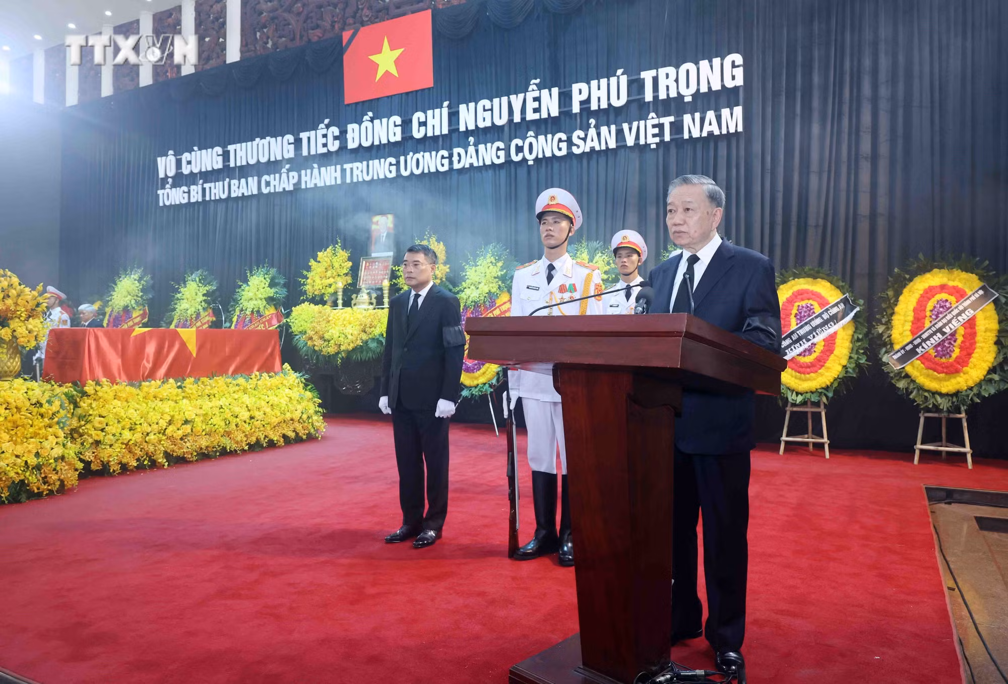 Toàn văn lời điếu tại Lễ truy điệu Tổng Bí thư Nguyễn Phú Trọng