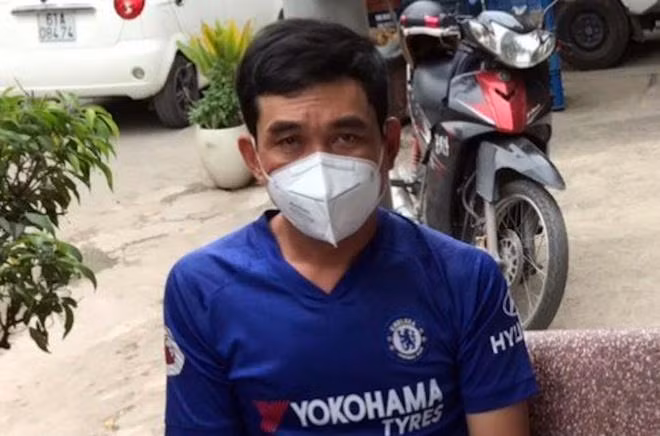 Phan Thanh Hùng khi bị bắt. Ảnh: vtc.vn