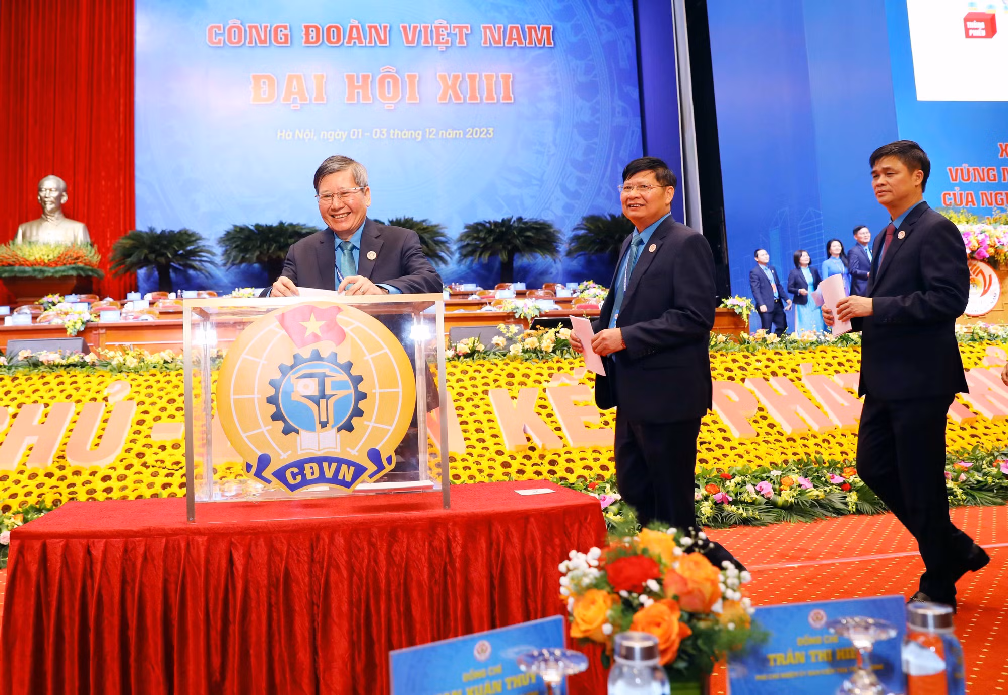 Đại hội XIII Công đoàn Việt Nam: 168 đồng chí trúng cử Ban Chấp hành Tổng Liên đoàn Lao động Việt Nam khóa XIII
