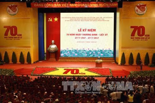 Lễ kỷ niệm trọng thể 70 năm Ngày Thương binh – Liệt sỹ 27/7