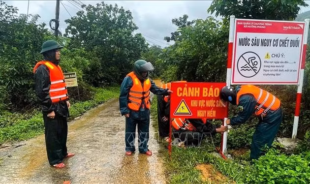 Trung Bộ cục bộ mưa lớn trong đêm, đề phòng lũ quét, sạt lở đất ở Quảng Trị