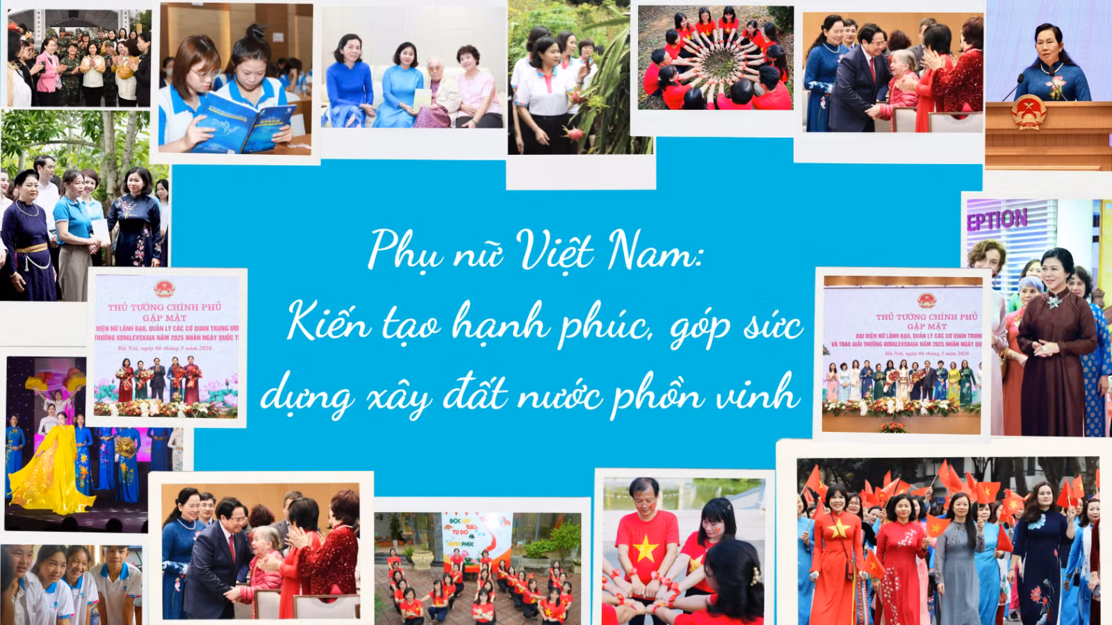 Phụ nữ Việt Nam: Kiến tạo hạnh phúc, góp sức dựng xây đất nước phồn vinh