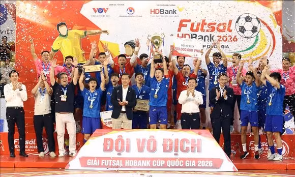Thái Sơn Bắc lập cú đúp vô địch Futsal quốc gia năm 2026