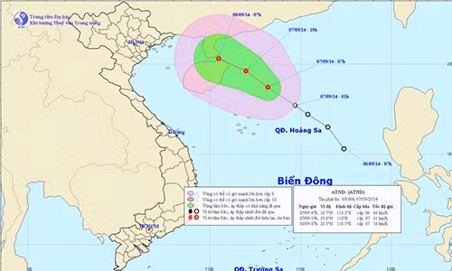 Áp thấp nhiệt đới trên Biển Đông ảnh 1