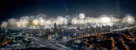 Kỷ lục màn bắn pháo hoa ở Kuwait ảnh 10