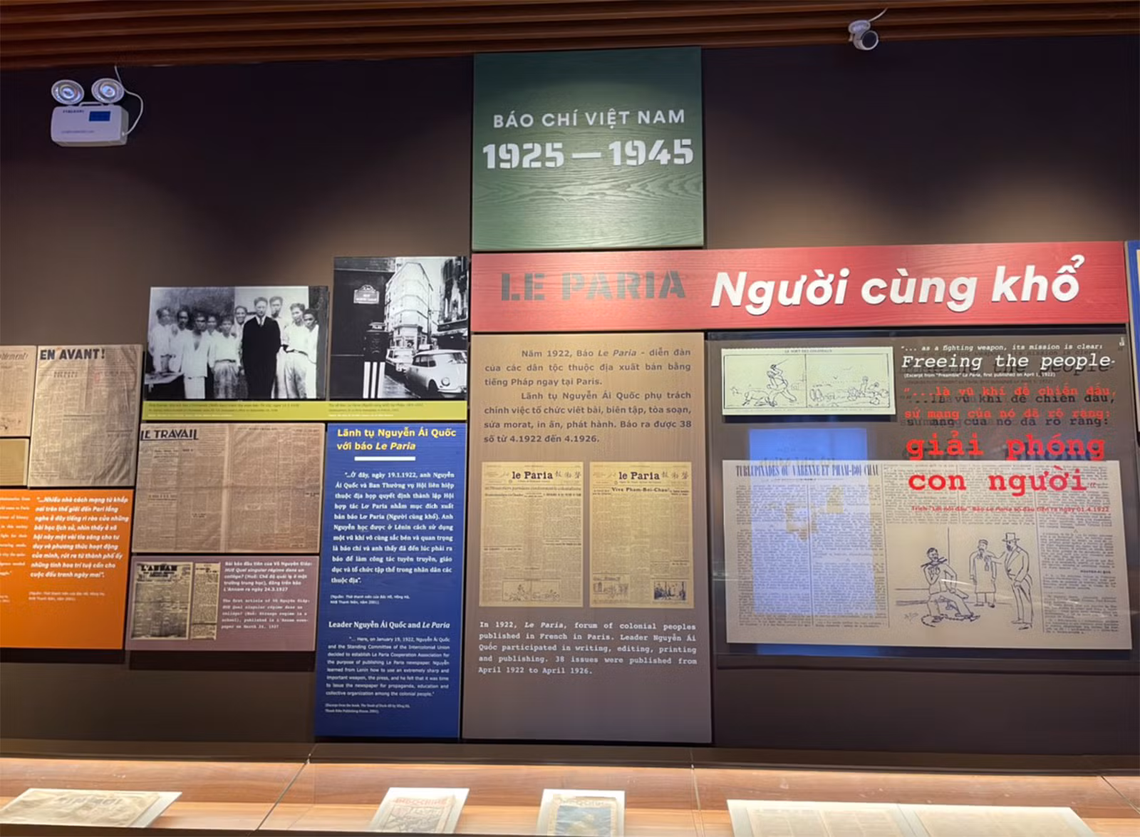 Gian trưng bày báo Le Paria (Người cùng khổ).