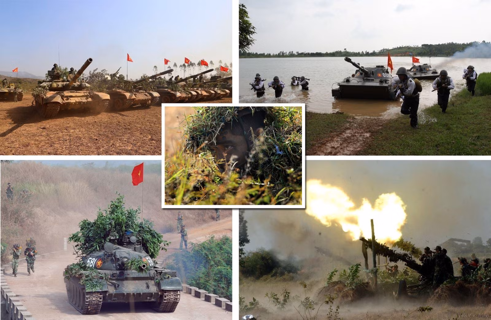 Xây dựng Quân đội Nhân dân Việt Nam chính quy, tinh nhuệ với nhiều loại vũ khí, khí tài hiện đại.