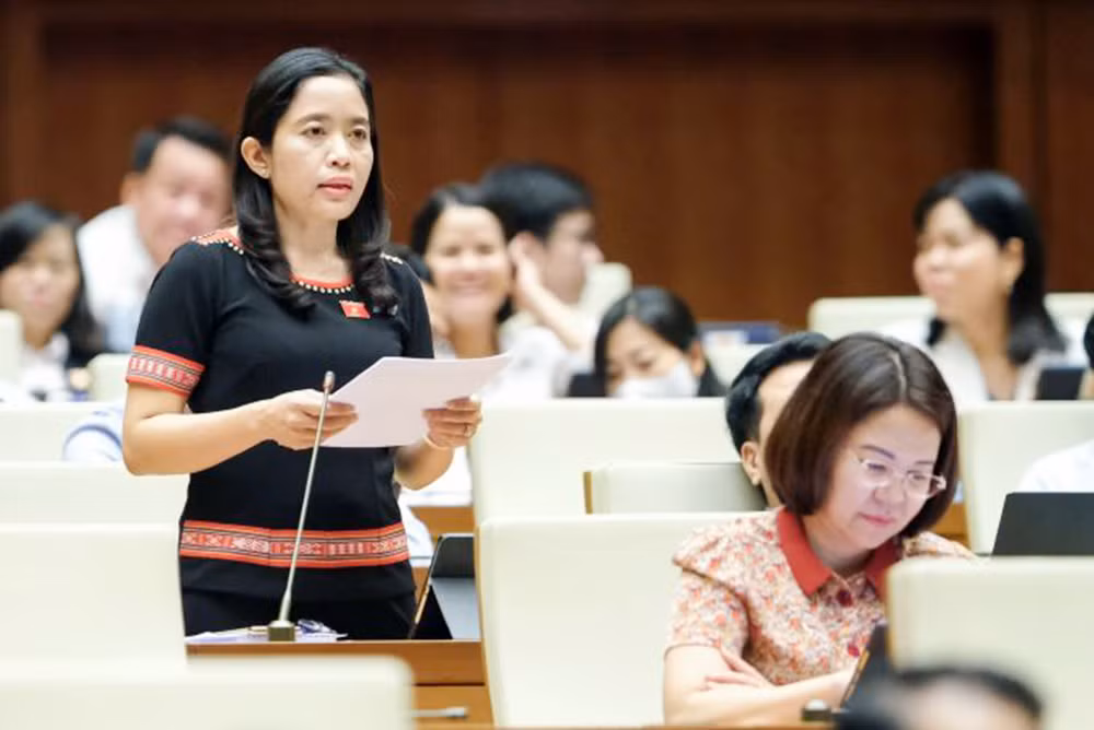 Đại biểu Lê Thị Thanh Xuân, Đoàn ĐBQH tỉnh Đắk Lắk, Giám đốc Sở Giáo dục và Đào tạo Đắk Lắk.