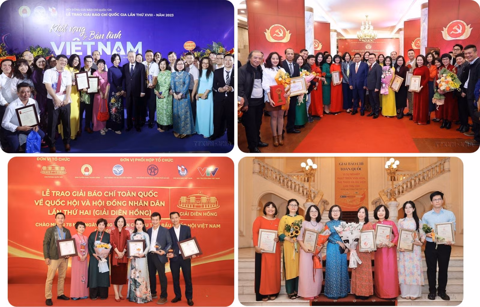 Thông tấn xã Việt Nam luôn đoạt được nhiều giải thưởng tại các cuộc thi báo chí quốc gia.