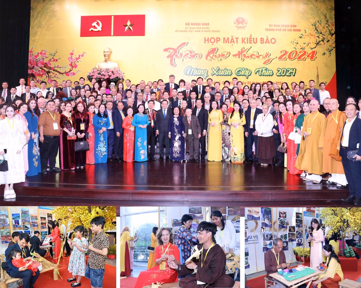 Chương trình “Xuân Quê hương 2024”, họp mặt trên 1.000 kiều bào từ các quốc gia, vùng lãnh thổ trên toàn thế giới trở về quê hương mừng Xuân Giáp Thìn 2024.