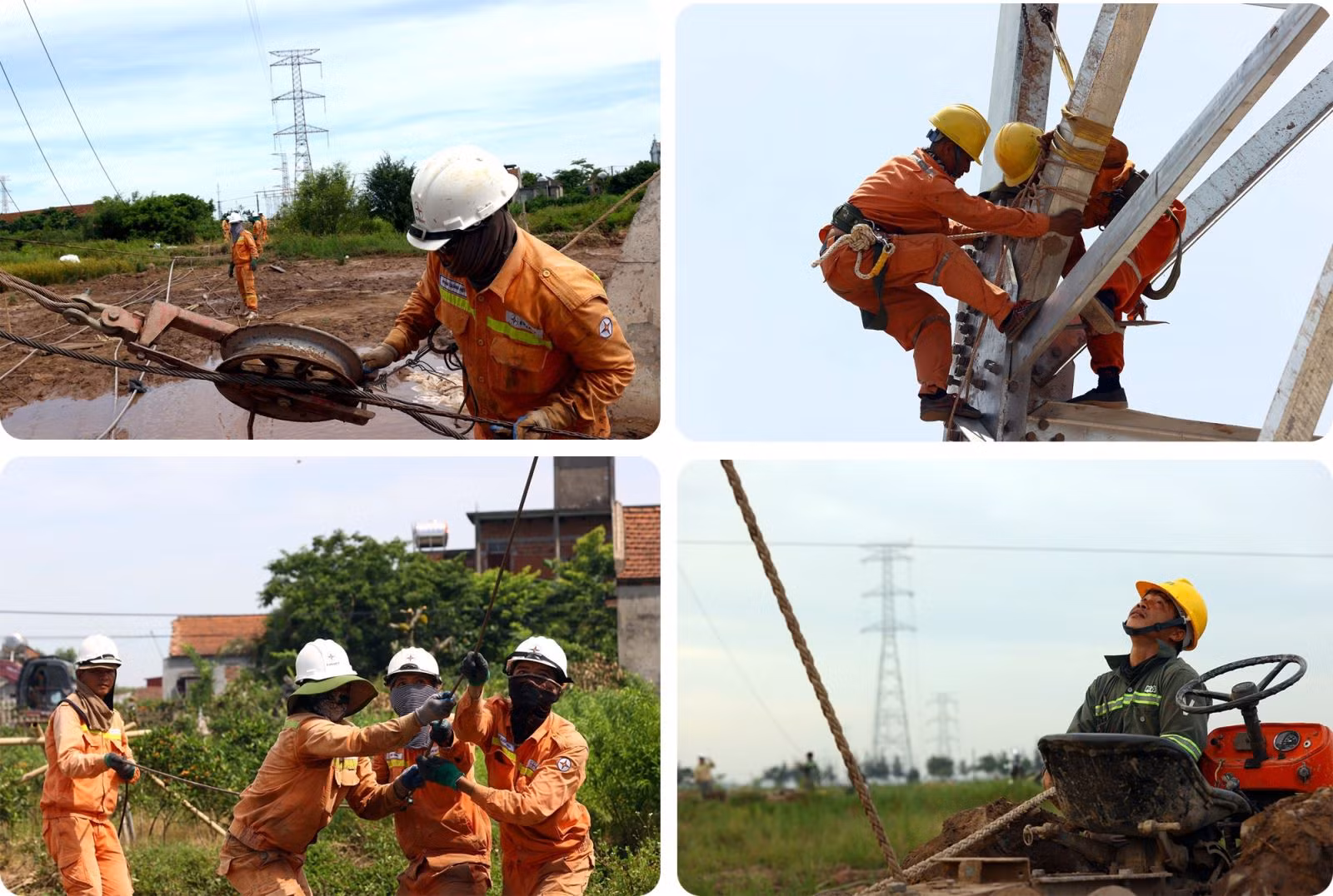 Địa phương và đơn vị nhà thầu đều đã dồn toàn lực, góp phần tăng cường năng lực truyền tải lưới điện 500kV của hệ thống điện quốc gia.