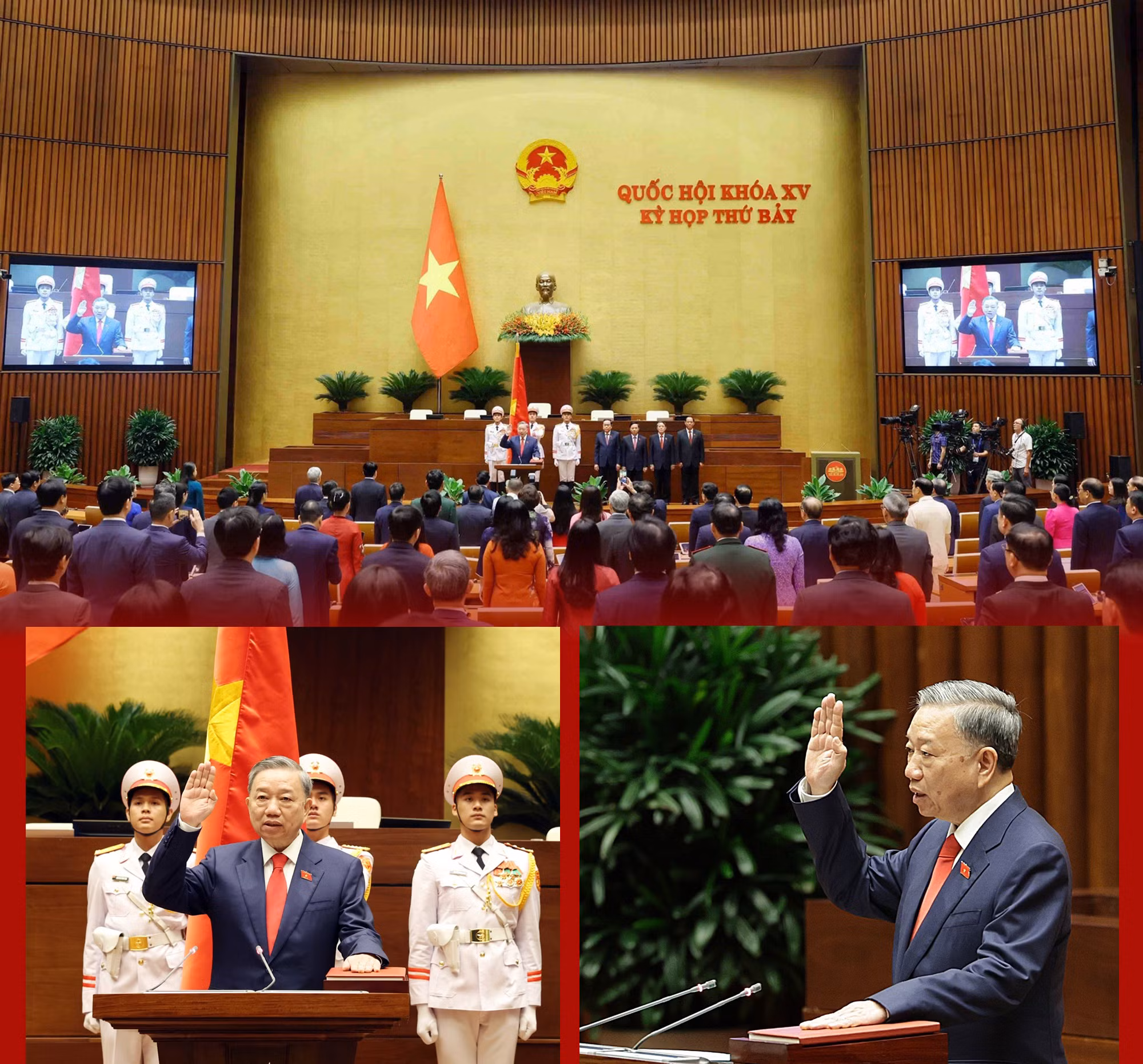 Sáng 22/5/2024, tại Kỳ họp thứ 7, Quốc hội khóa XV đã bầu đồng chí Tô Lâm, Ủy viên Bộ Chính trị giữ chức Chủ tịch nước Cộng hòa xã hội chủ nghĩa Việt Nam nhiệm kỳ 2021-2026.