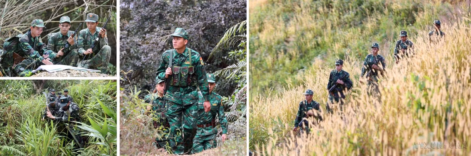 Các đồn Biên phòng trên tuyến biên giới luôn vững tay súng, bảo vệ biên giới.