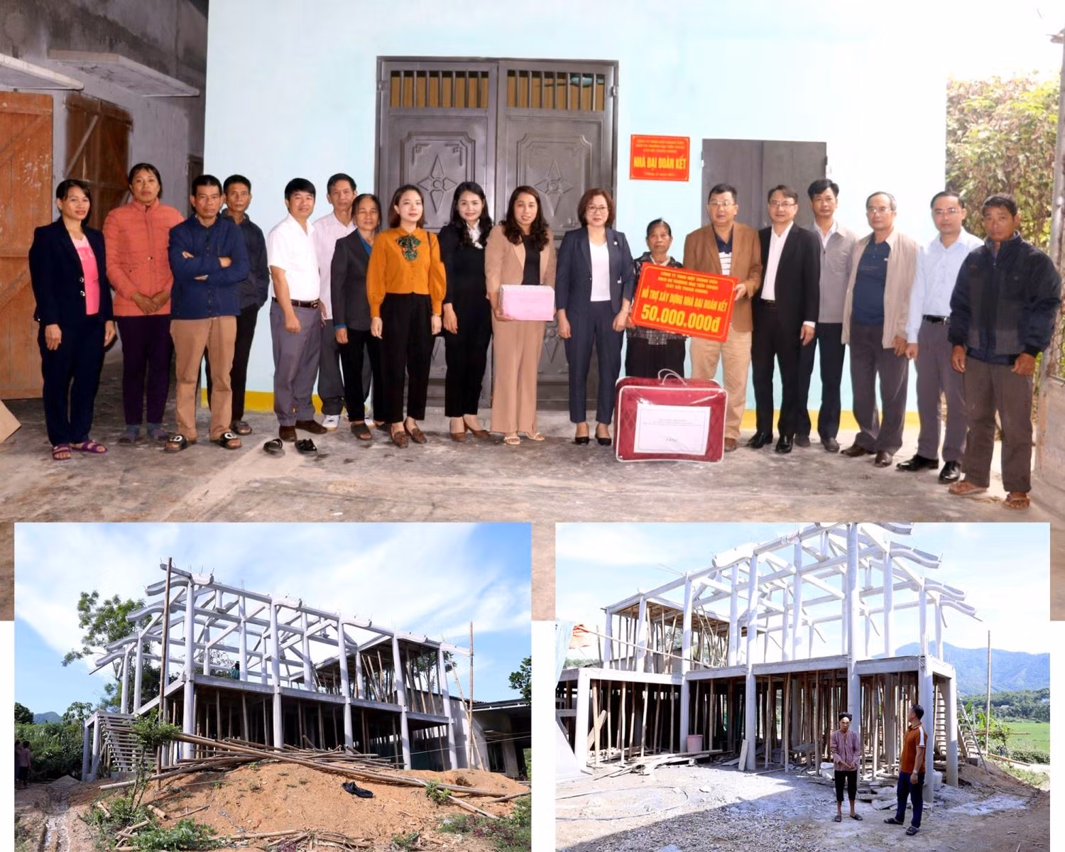 Hỗ trợ cho các gia đình xây dựng nhà mới tại Tuyên Quang.