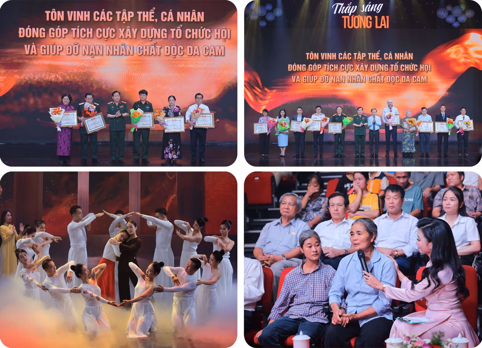 Chương trình giao lưu - nghệ thuật “Thắp sáng tương lai”, tối 8/8, tại Hà Nội, nhân kỷ niệm 63 năm thảm họa da cam ở Việt Nam (10/8/1961 - 10/8/2024), Ngày Vì nạn nhân chất độc da cam (10/8).