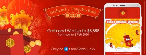 GrabLucky thực hiện chuyển bao lì xì kỹ thuật số cho các thành viên mạng Telegram ảnh 1
