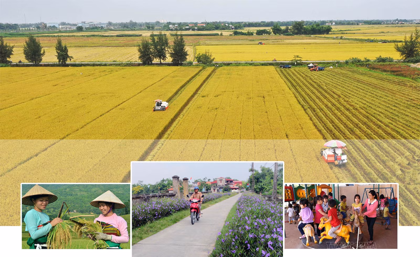 Công cuộc xây dựng nông thôn mới đạt được nhiều kết quả tích cực.