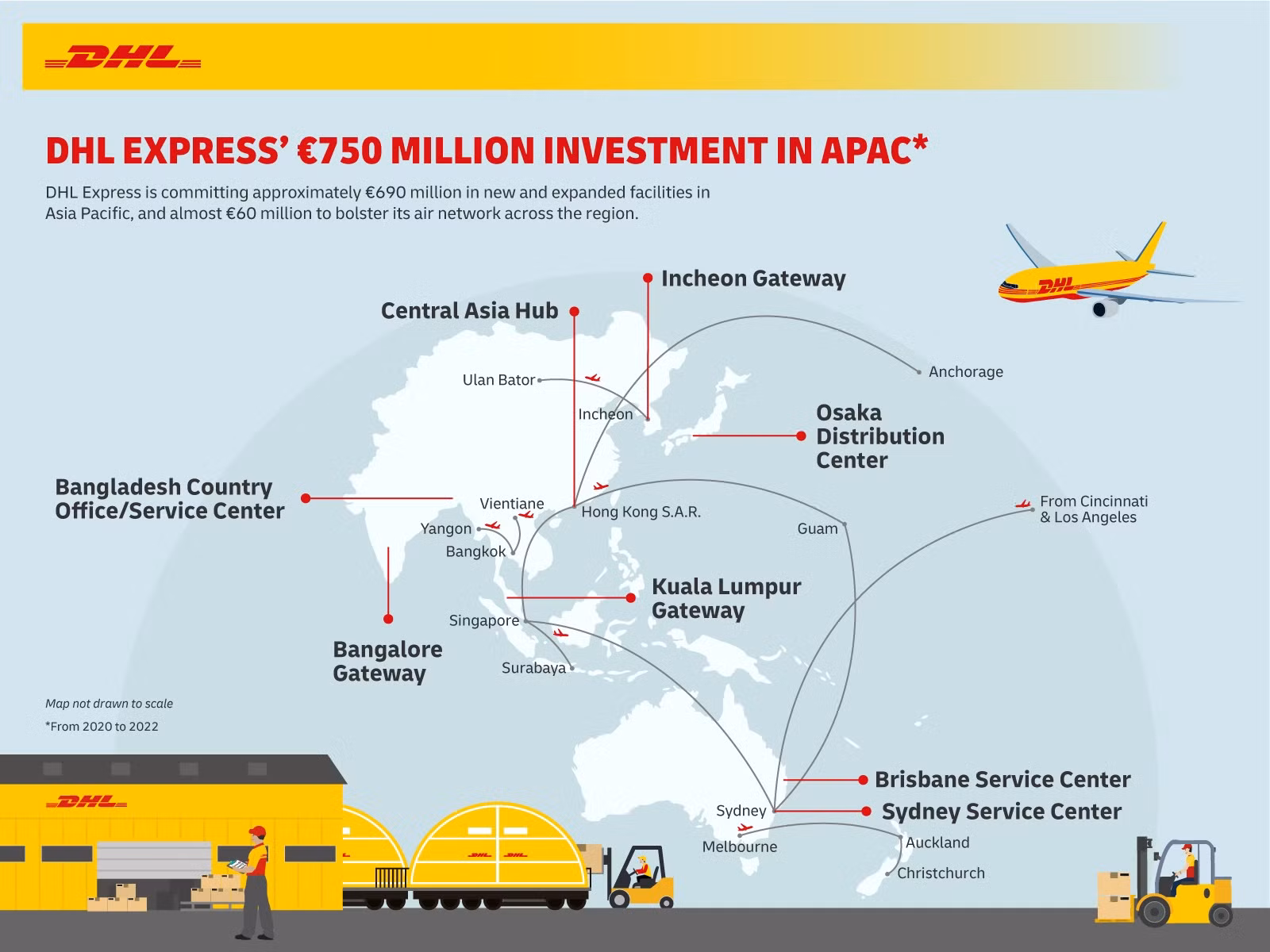 DHL Express sẽ đầu tư 750 triệu euro vào châu Á – Thái Bình Dương từ năm nay đến năm 2022 ảnh 1