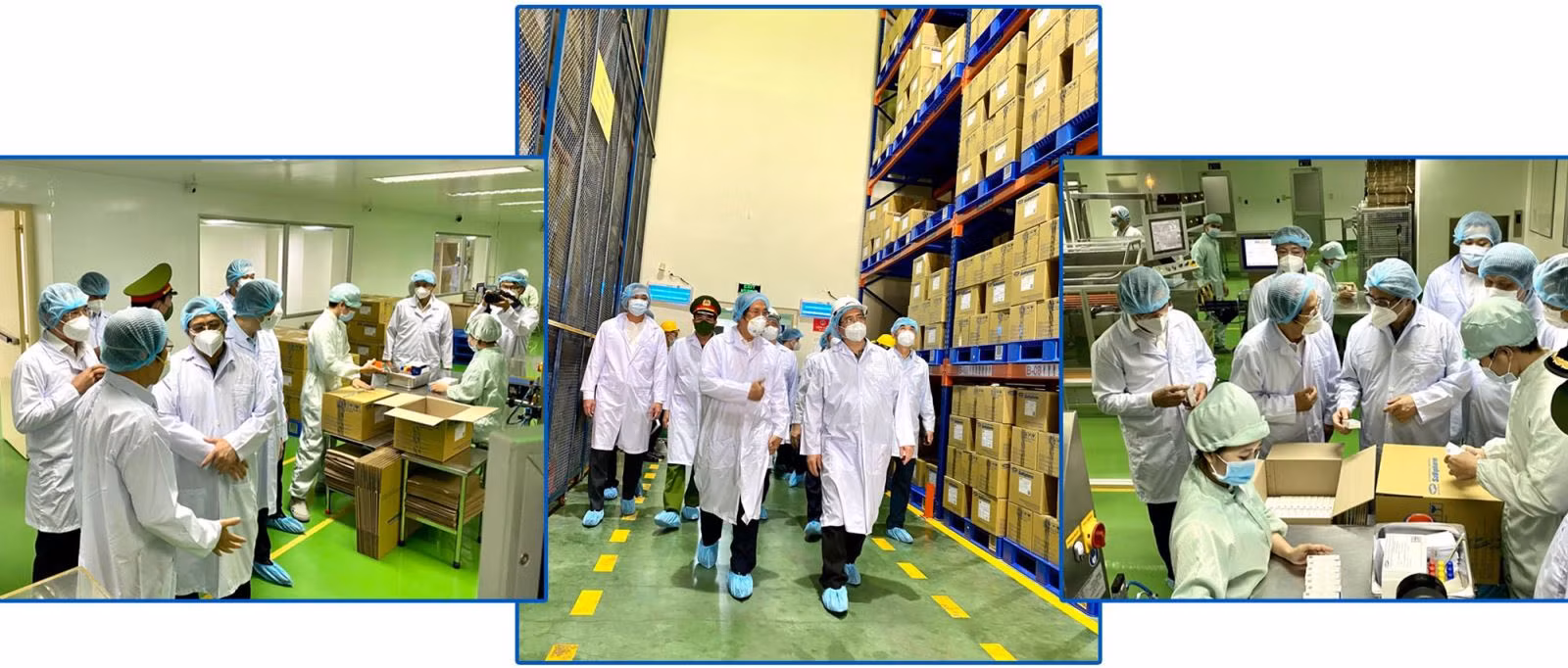 Thủ tướng Phạm Minh Chính đến thăm và làm việc tại Công ty CP Dược phẩm SaVipharm tại khu chế xuất Tân Thuận, Quận 7.