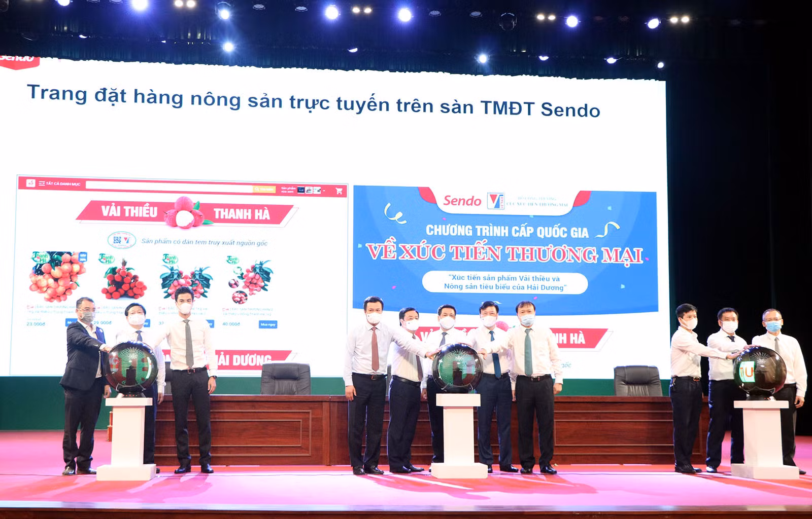 Khởi động “Chương trình đưa vải thiều Thanh Hà và nông sản Hải Dương lên sàn thương mại điện tử”.