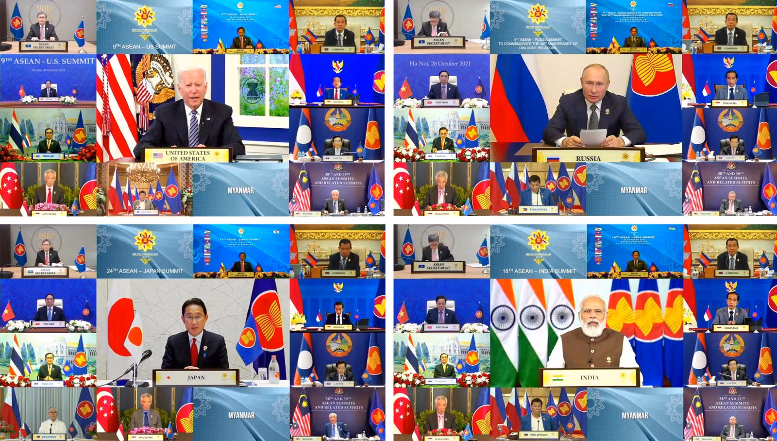 Tại các hội nghị ASEAN với các đối tác, lãnh đạo các nước đều khẳng định coi trọng quan hệ với ASEAN.