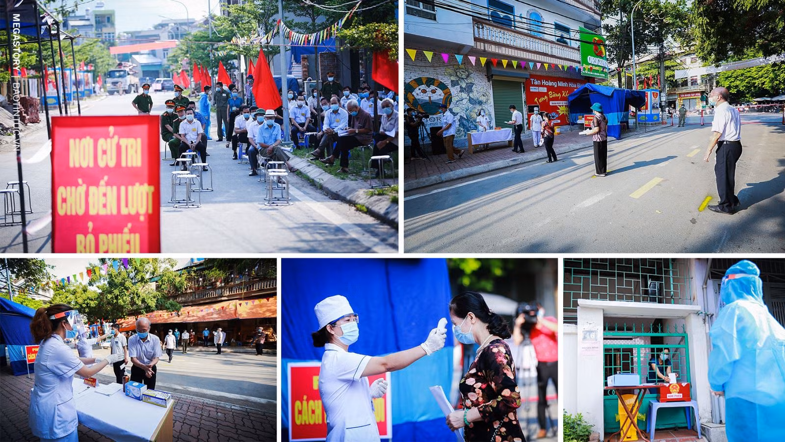 Diễn tập đảm bảo an toàn và thành công cho ngày bầu cử, nhất là đối phó với những diễn biến phức tạp của dịch COVID-19.