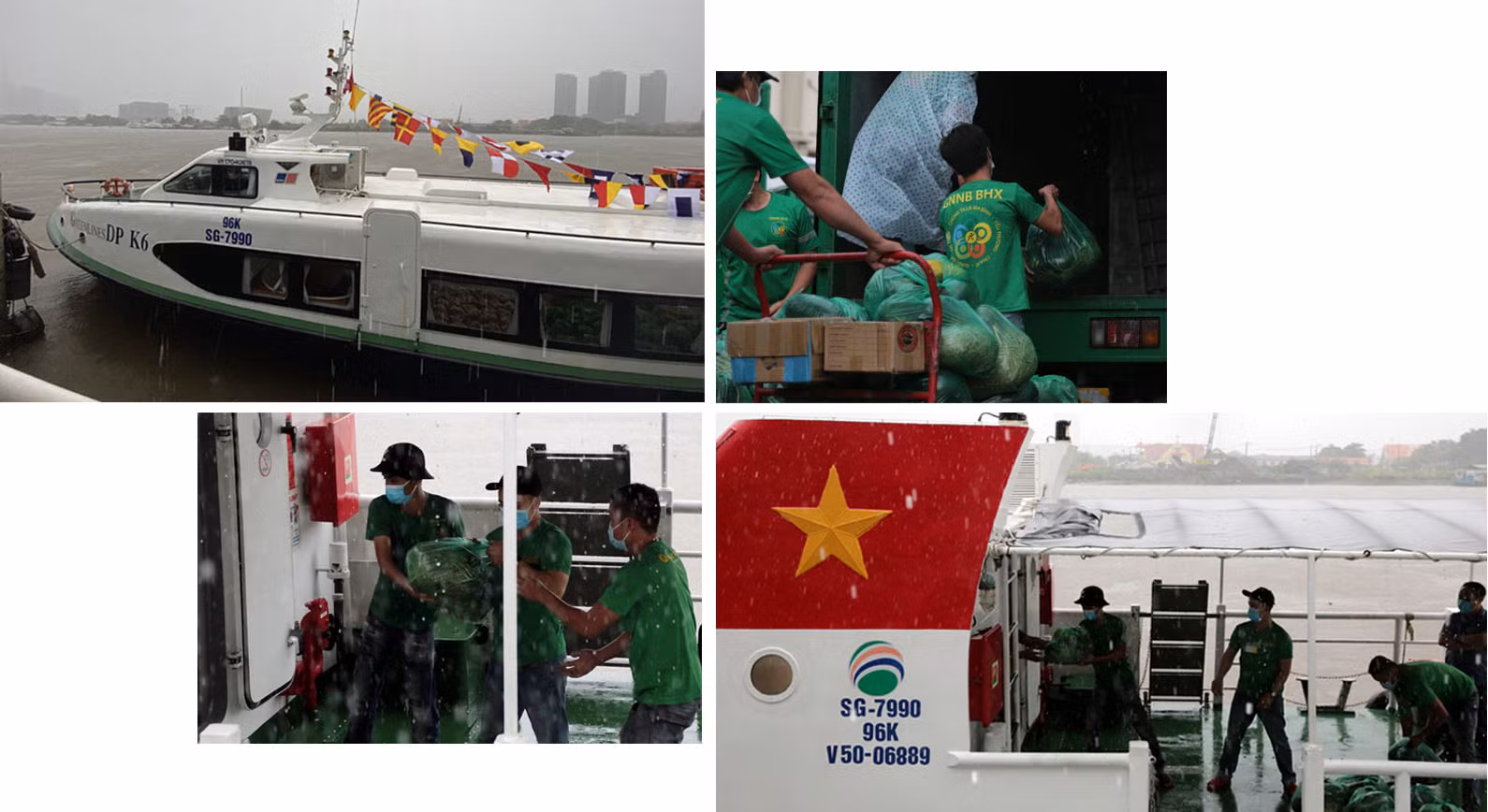 Tàu cao tốc chở khách triệu đô được tháo ghế để chuyên chở thực phẩm từ miền Tây về TP Hồ Chí Minh.