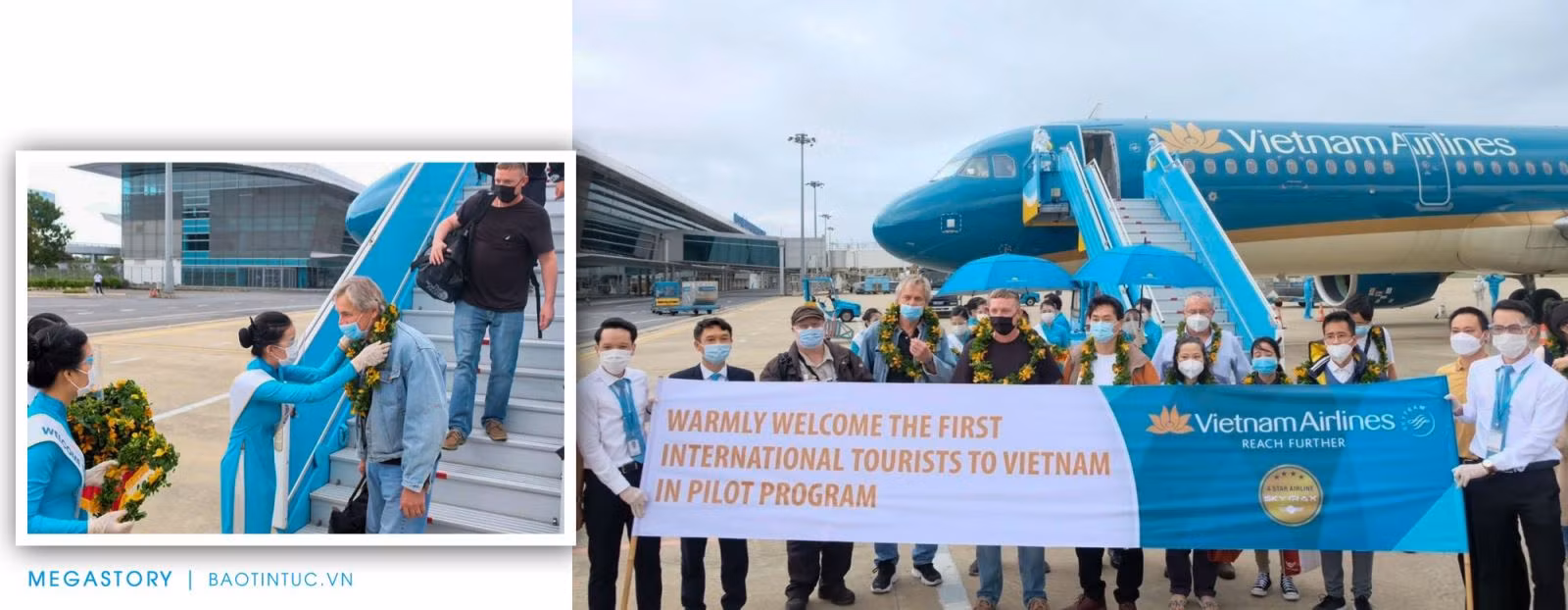 Đà Nẵng đón chuyến bay thí điểm đầu tiên đưa du khách quốc tế đến Việt Nam