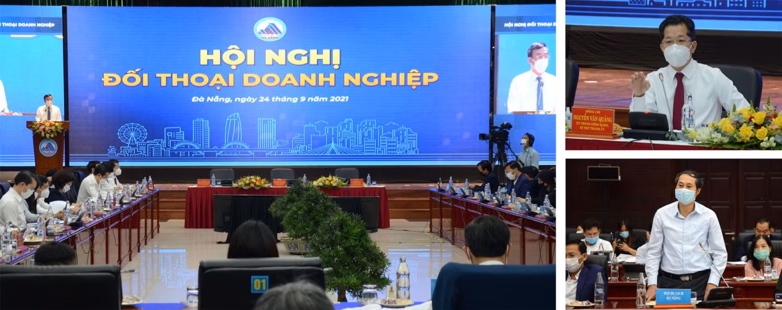 Thành ủy, UBND thành phố Đà Nẵng tổ chức Hội nghị đối thoại doanh nghiệp để lắng nghe các ý kiến, đề xuất và tìm cách tháo gỡ các khó khăn cho các doanh nghiệp.