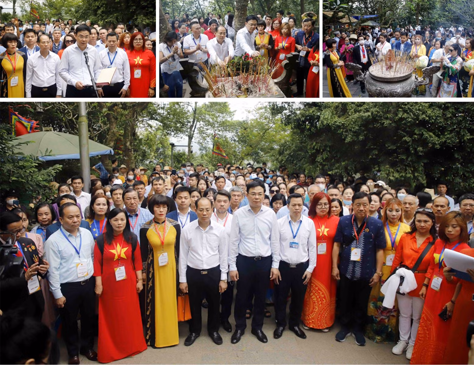 Ngày 25/4/2023 (tức ngày 6/3 Âm lịch), Đoàn kiều bào tiêu biểu gồm 75 đại biểu trở về từ 23 quốc gia trên thế giới đến dâng hương tưởng niệm các Vua Hùng.
