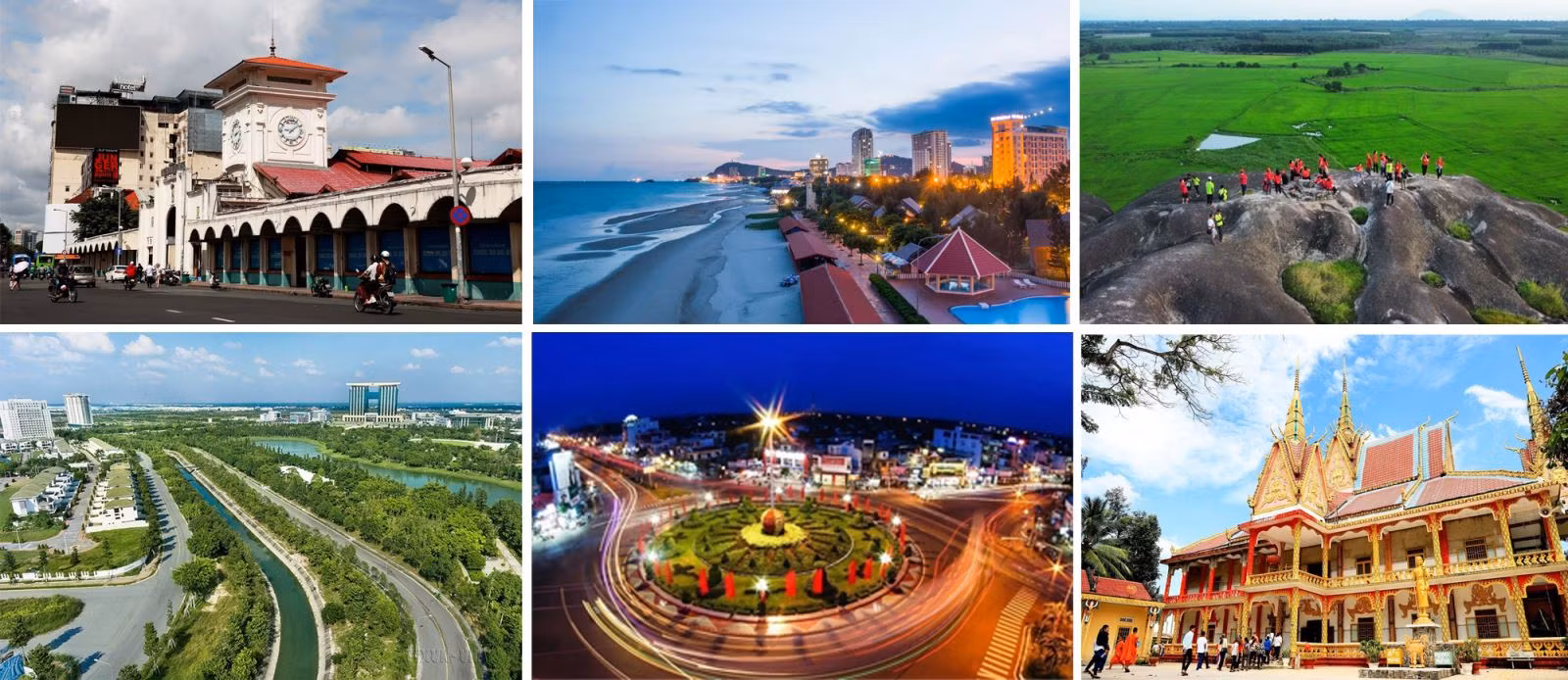 Vùng Đông Nam Bộ gồm Thành phố Hồ Chí Minh và các tỉnh Bà Rịa - Vũng Tàu, Đồng Nai, Bình Dương, Bình Phước, Tây Ninh.