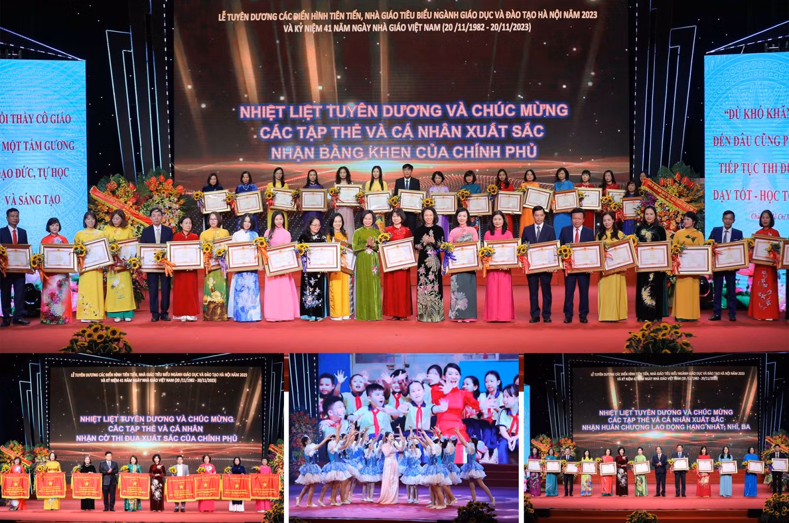 Hà Nội tuyên dương điển hình tiên tiến, nhà giáo tiêu biểu và kỷ niệm ngày Nhà giáo Việt Nam.