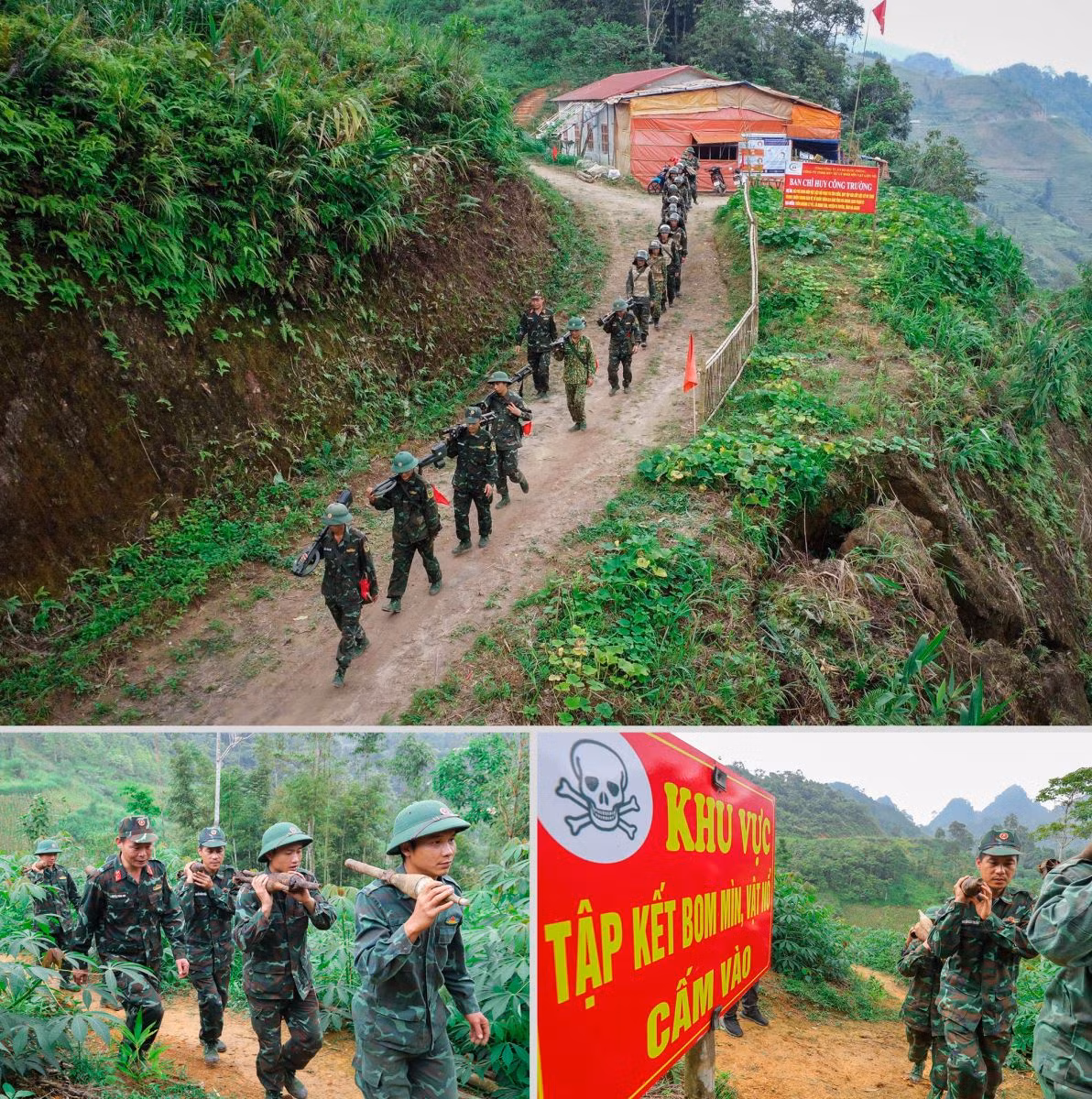 Những người lính Công binh làm sạch những vùng “đất chết", khắc phục tình trạng thiếu đất sản xuất của người dân, mở ra cơ hội phát triển kinh tế, xã hội cho đồng bào nơi biên giới.
