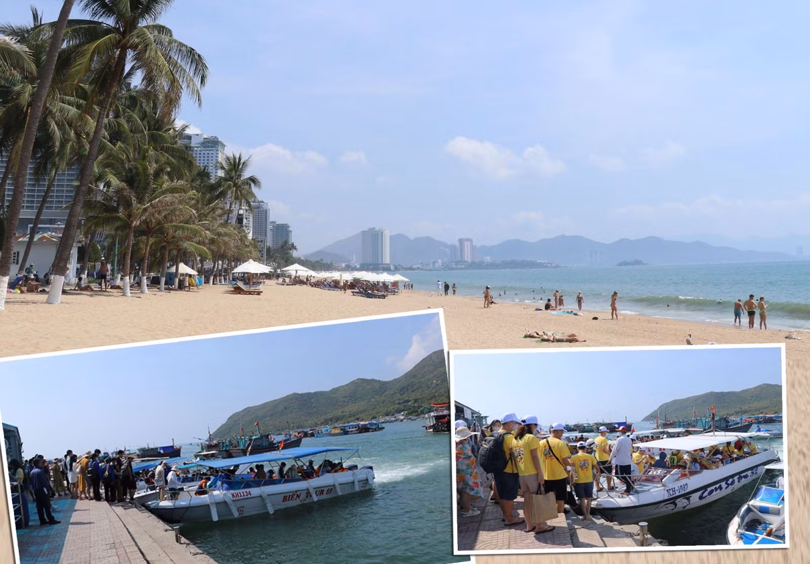 Du khách đến với Nha Trang, Khánh Hòa.