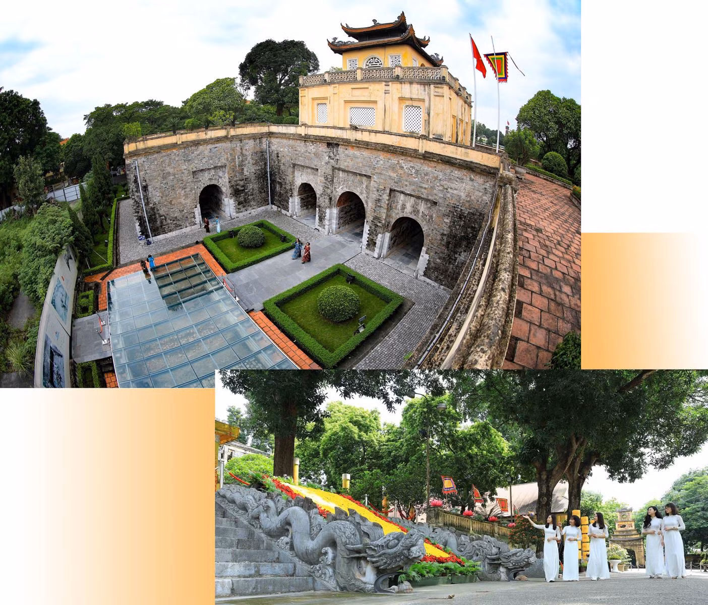 Hoàng thành Thăng Long là quần thể di tích gắn với lịch sử kinh thành Thăng Long - Hà Nội.