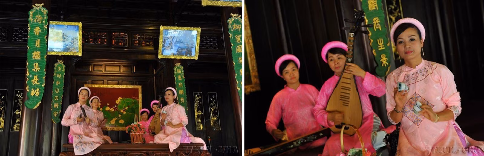 Trong hệ thống Nhã nhạc cung đình Huế còn có tiết mục hòa tấu các nhạc khí thuộc bộ dây kết hợp với bộ gõ.