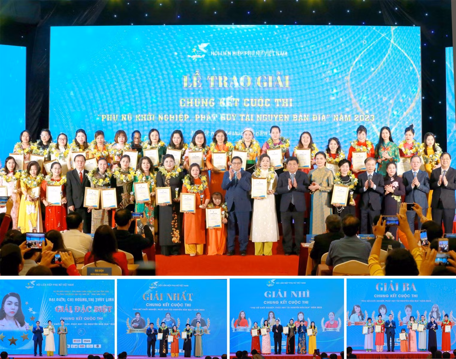 Lễ trao giải Chung kết toàn quốc cuộc thi “Phụ nữ khởi nghiệp, phát huy tài nguyên bản địa” năm 2023.