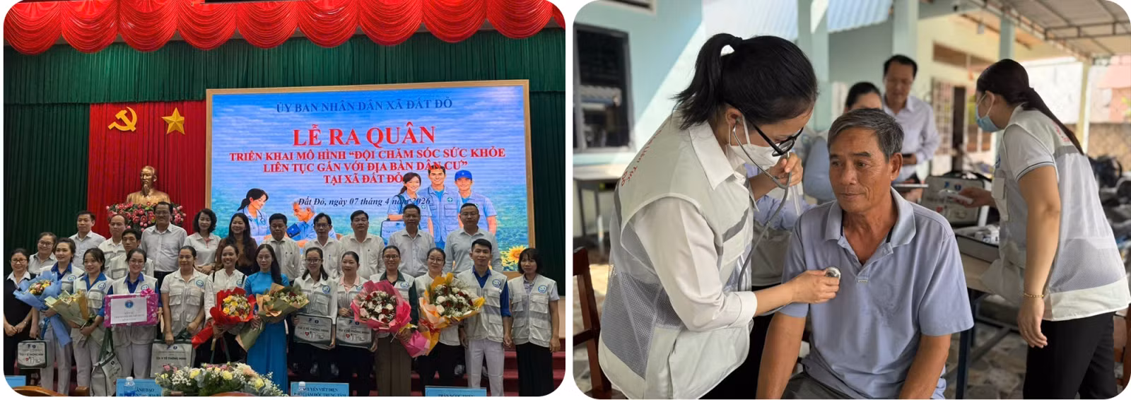 Ra mắt Đội chăm sóc sức khỏe liên tục gắn với địa bàn dân cư xã Đất Đỏ.
