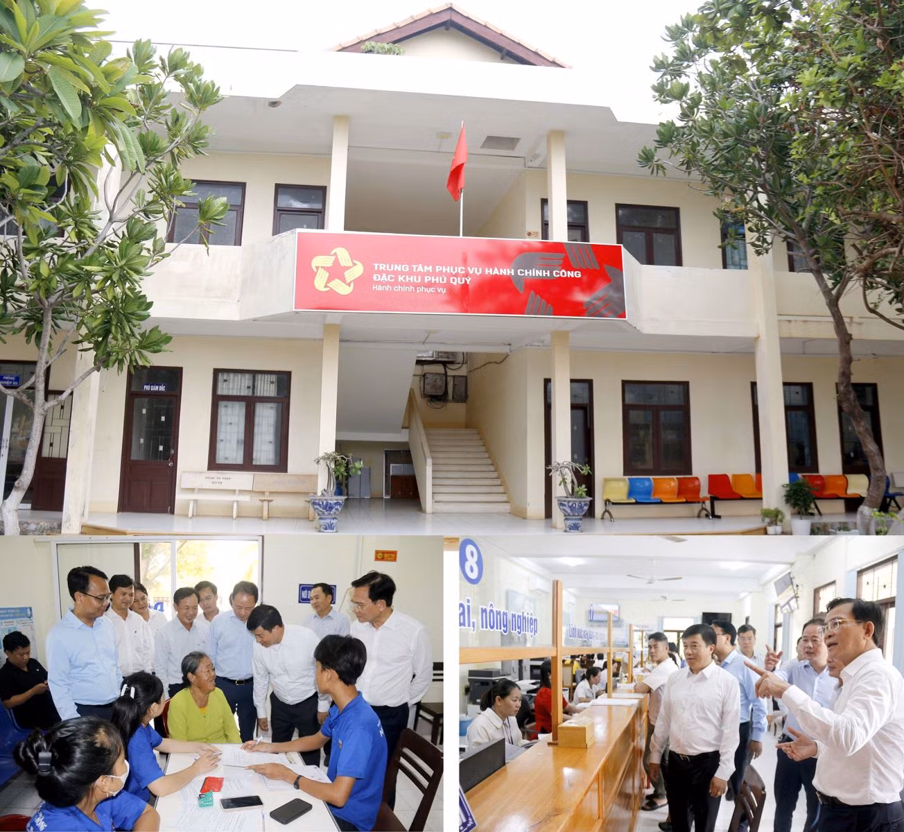 Lãnh đạo tỉnh Lâm Đồng kiểm tra công tác vận hành tại Trung tâm phục vụ hành chính công đặc khu Phú Quý.