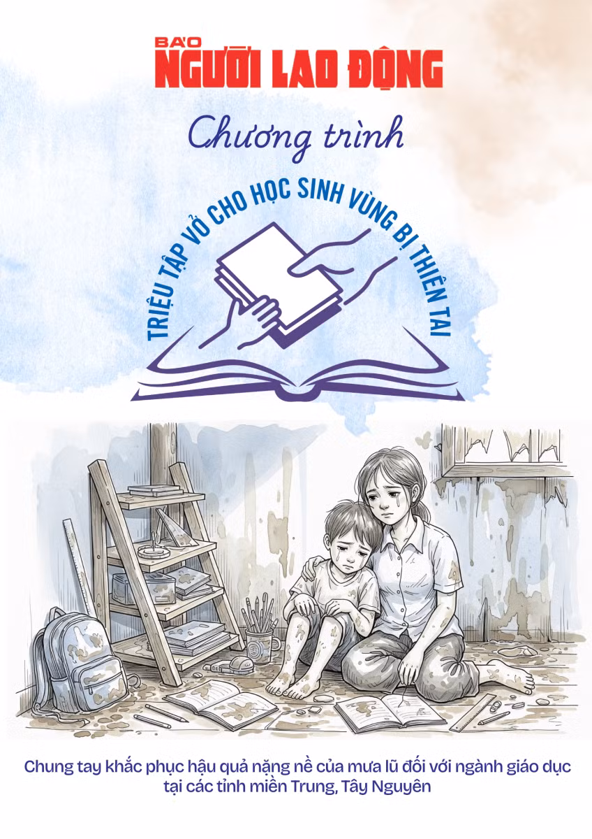 Phát động chương trình 'Triệu tập vở cho học sinh vùng bị thiên tai' ảnh 12