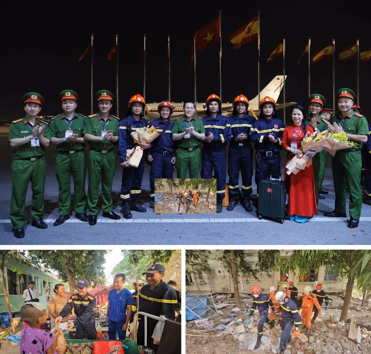 Đoàn công tác cứu hộ, cứu nạn Bộ Công an hoàn thành tốt nhiệm vụ hỗ trợ khắc phục hậu quả động đất tại Myanmar.