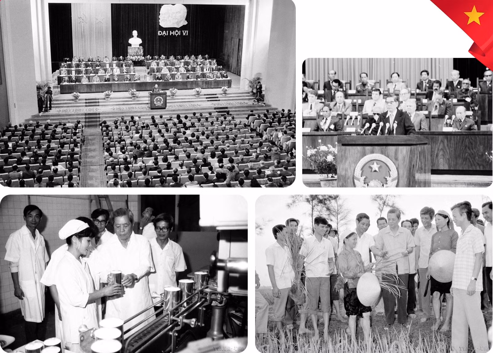 Năm 1986, với tinh thần “nhìn thẳng vào sự thật, đánh giá đúng sự thật, nói rõ sự thật”, Đại hội VI của Đảng đã đề ra đường lối đổi mới.