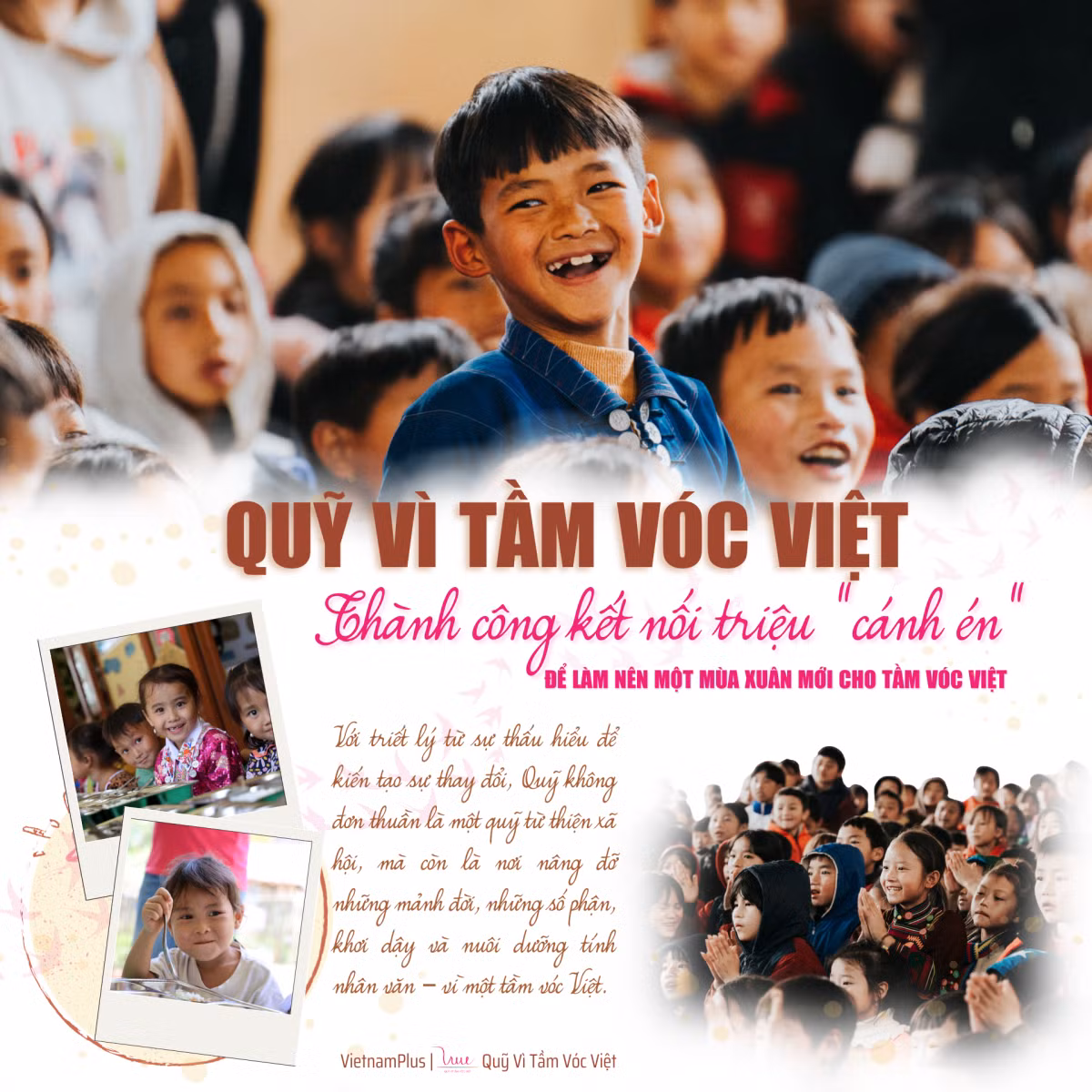 Quỹ Vì Tầm Vóc Việt: Thành công kết nối triệu 'cánh én' để làm nên một mùa xuân mới cho tầm vóc Việt