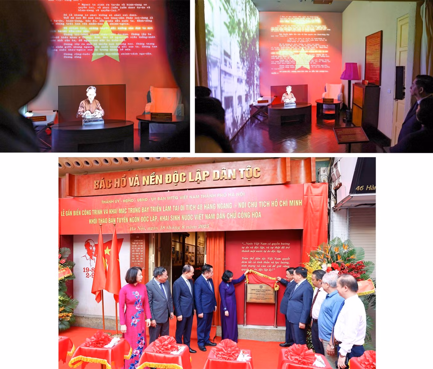 Di tích 48 Hàng Ngang, phường Hoàn Kiếm (Hà Nội) - nơi Chủ tịch Hồ Chí Minh khởi thảo bản "Tuyên ngôn Độc lập", khai sinh nước Việt Nam Dân chủ Cộng hòa.