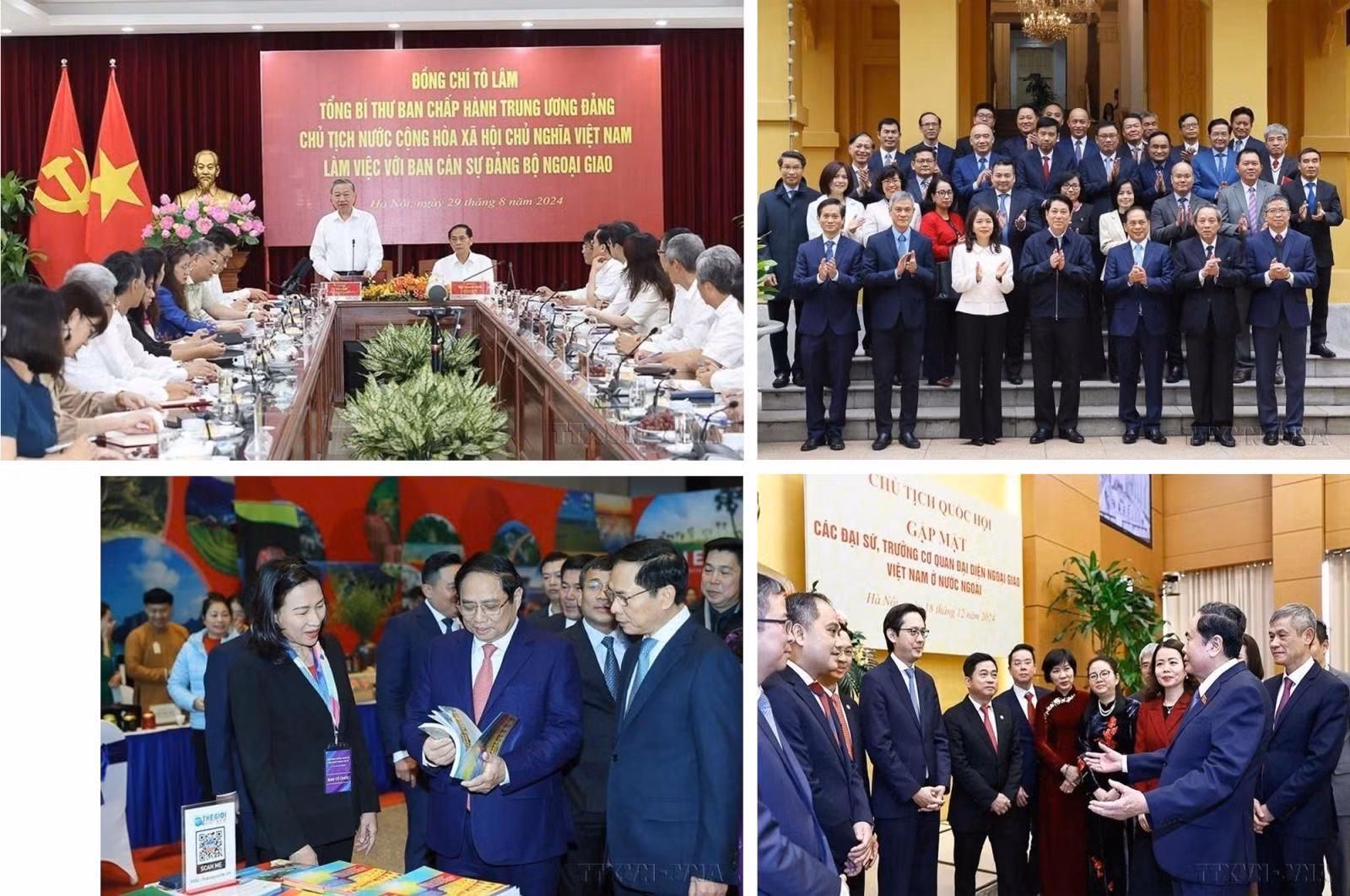 Lãnh đạo Đảng, Nhà nước trong buổi làm việc với Bộ Ngoại giao.