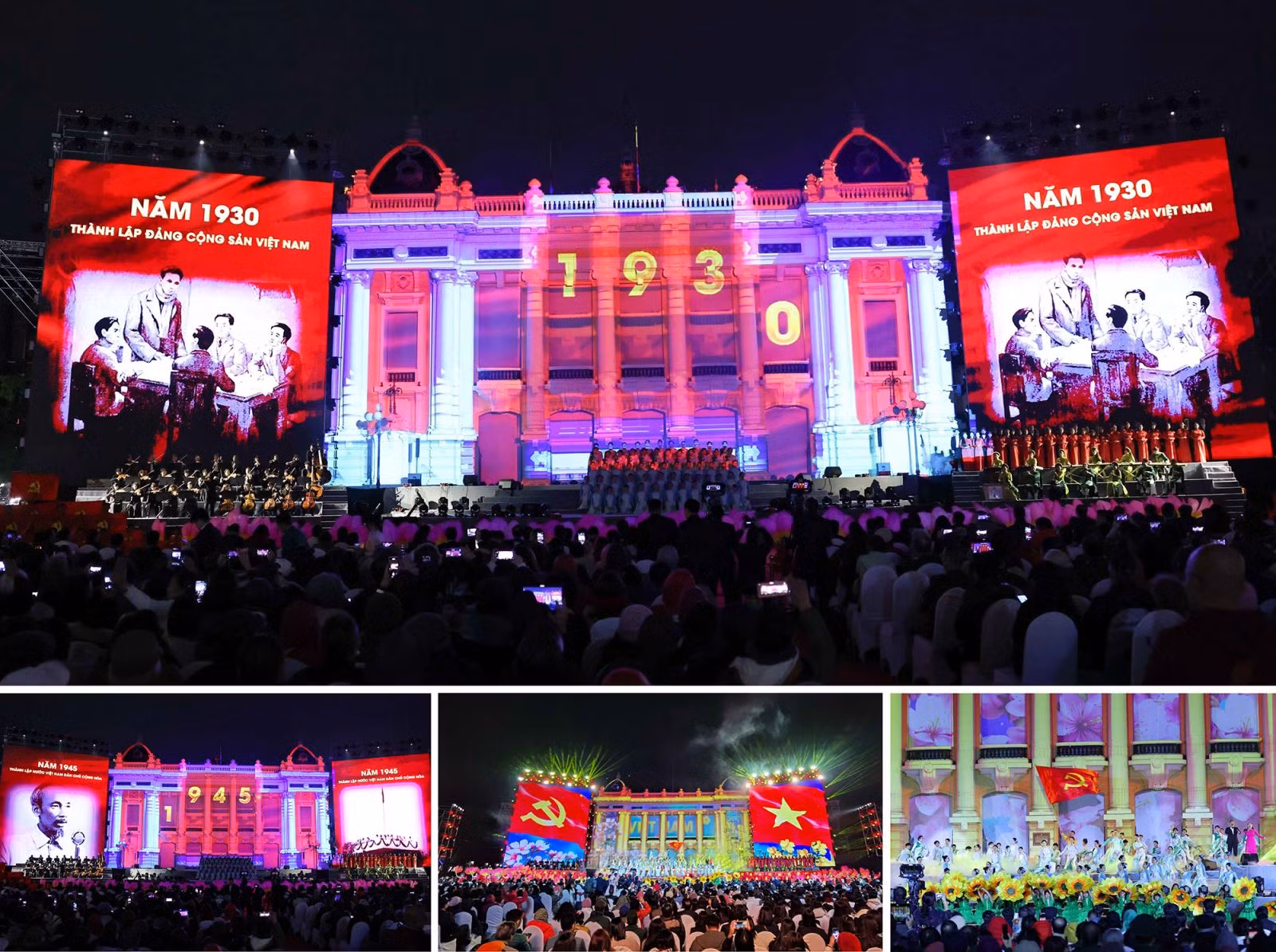 Chương trình nghệ thuật đặc biệt "Mừng Đảng, mừng Xuân, mừng đất nước đổi mới” với chủ đề “95 năm - Ánh sáng soi đường”, tối 3/2/2025.